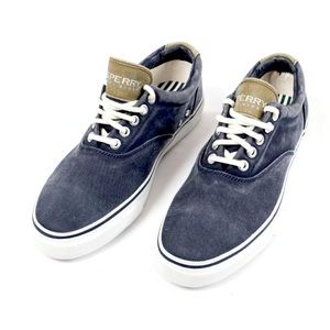 Blue Sperry Top sider lace up tennis shoes